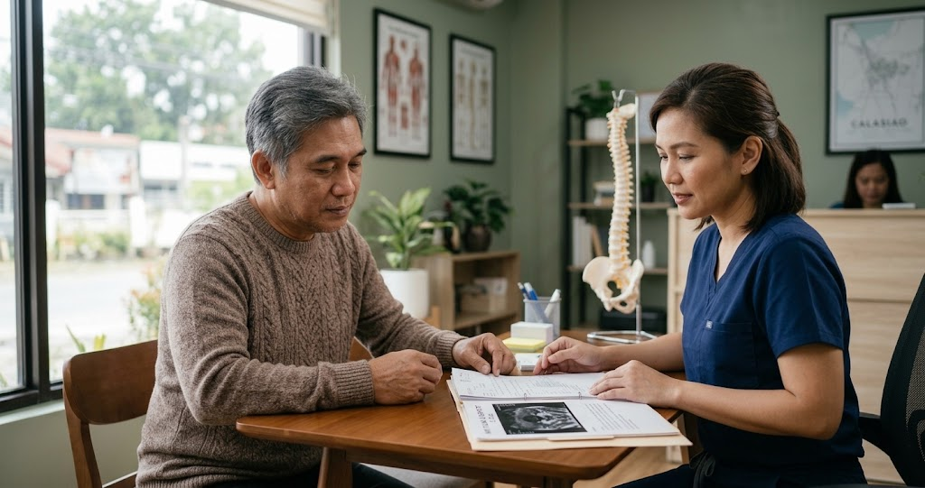 A patient reviewing a surgical recommendation and considering a conservative second opinion